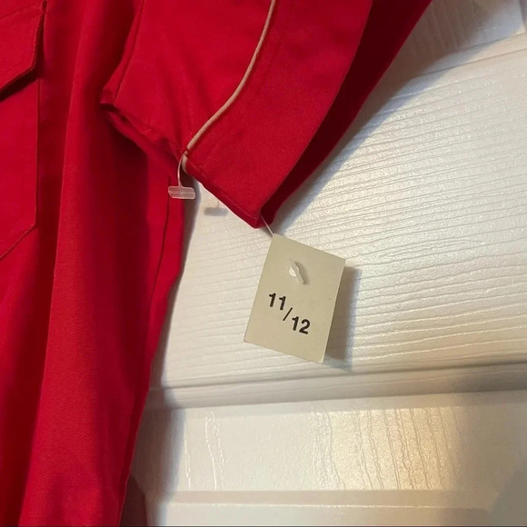 Vintage Red Double Collar dress - Picture 5 of 7